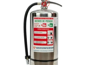 Extintor Acetato de Potasio 6 Lts (k) Plateado