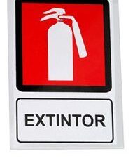 Señalética Extintor 1 Cara - Modelo Estándar