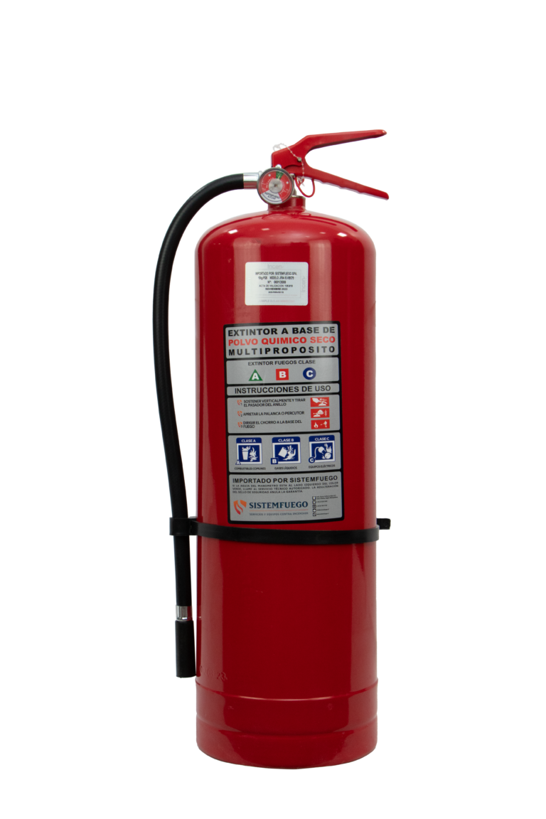 Extintor Polvo Químico Seco (PQS) 10kg 90% ABC Certificado DS.44