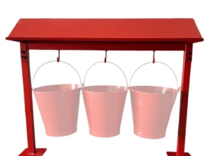 Atril Metálico Porta Baldes-3 Unid. (No Incluye baldes)