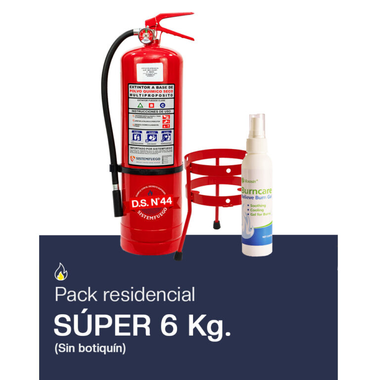Pack residencial Súper 6 Kg s/botiquín